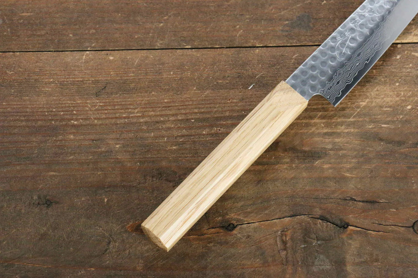 Jikko VG10 17 ชั้น มีด Kiritsuke Petty-Utility มีดทำครัวญี่ปุ่น 140mm ด้ามไม้โอ๊ค
