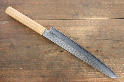 Jikko VG10 17 ชั้น มีดเลาะเอ็น Sujihiki มีดทำครัวญี่ปุ่น 230mm ด้ามไม้โอ๊ค