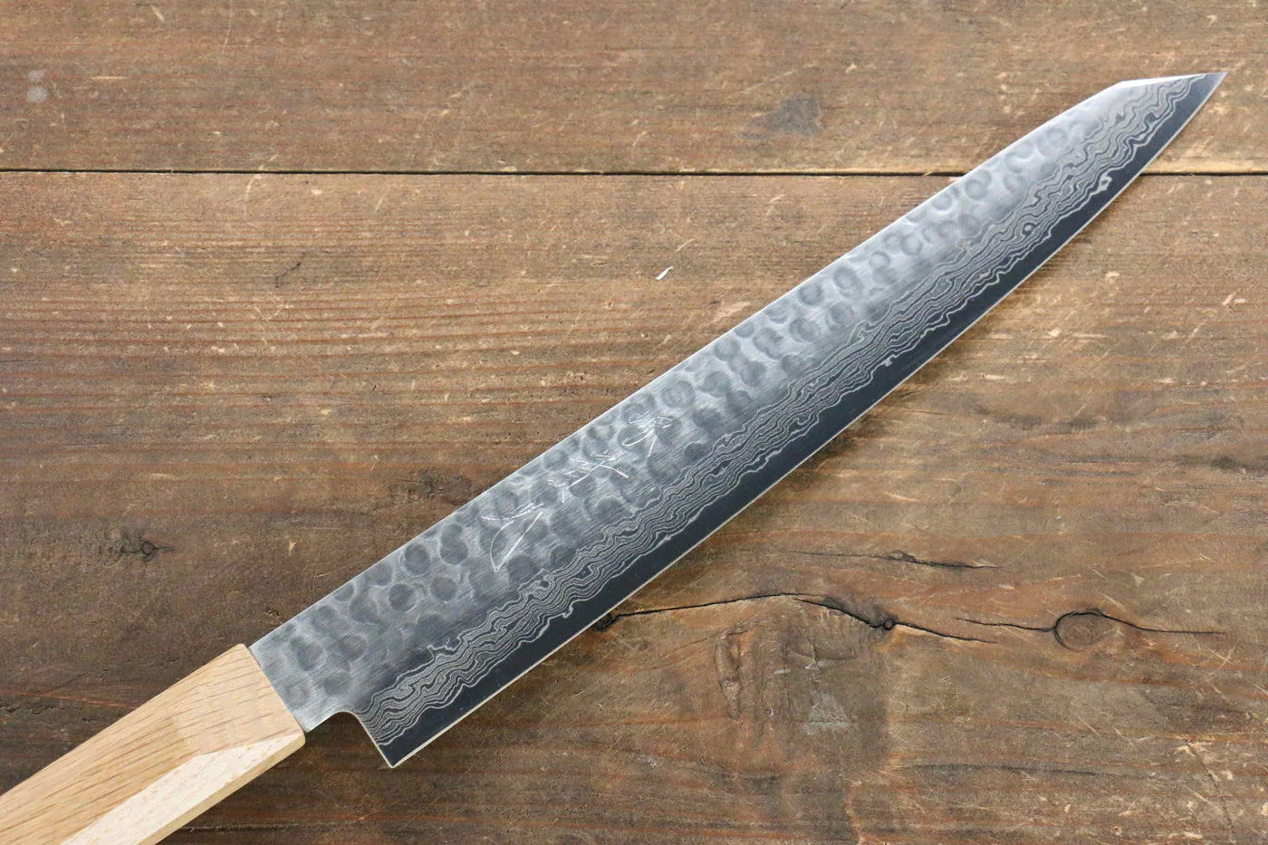 Jikko VG10 17 ชั้น มีดเลาะเอ็น Sujihiki มีดทำครัวญี่ปุ่น 230mm ด้ามไม้โอ๊ค