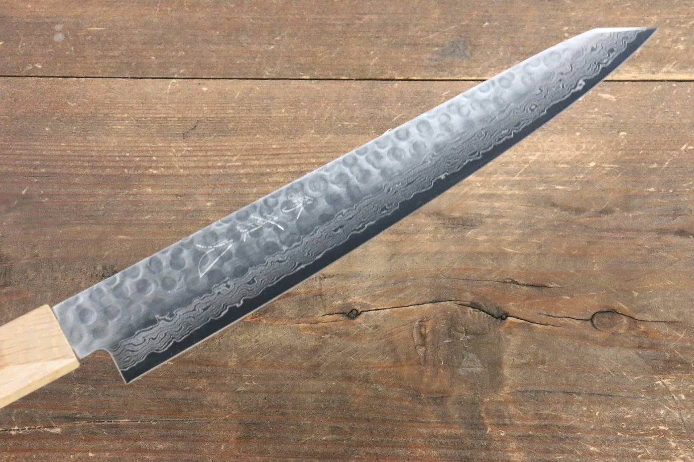Jikko VG10 17 ชั้น มีดเลาะเอ็น Sujihiki มีดทำครัวญี่ปุ่น 230mm ด้ามไม้โอ๊ค