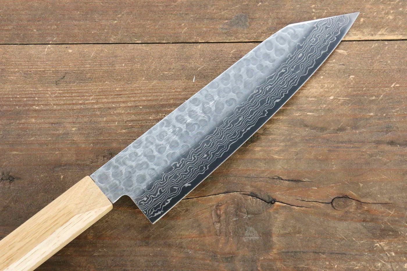 Jikko VG10 17 ชั้น มีด Santoku มีดทำครัวญี่ปุ่น 170mm ด้ามไม้โอ๊ค