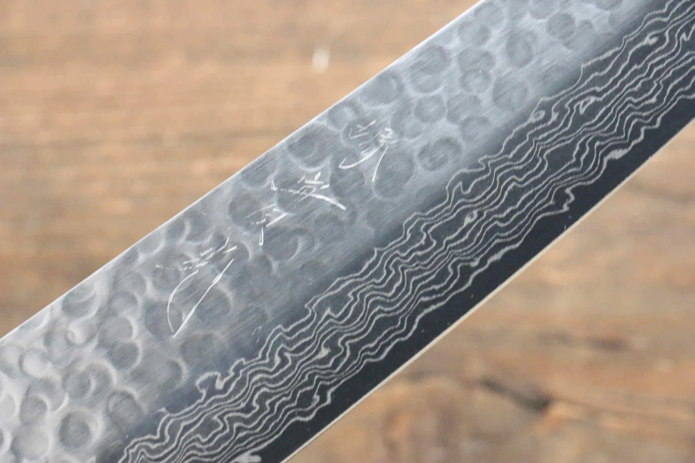 Jikko VG10 17 ชั้น มีด Santoku มีดทำครัวญี่ปุ่น 170mm ด้ามไม้โอ๊ค