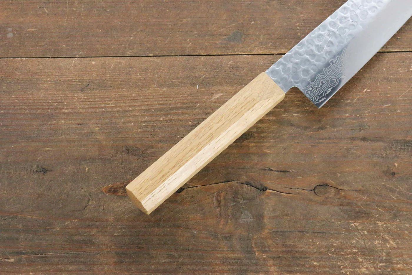Jikko VG10 17 ชั้น มีด Santoku มีดทำครัวญี่ปุ่น 170mm ด้ามไม้โอ๊ค