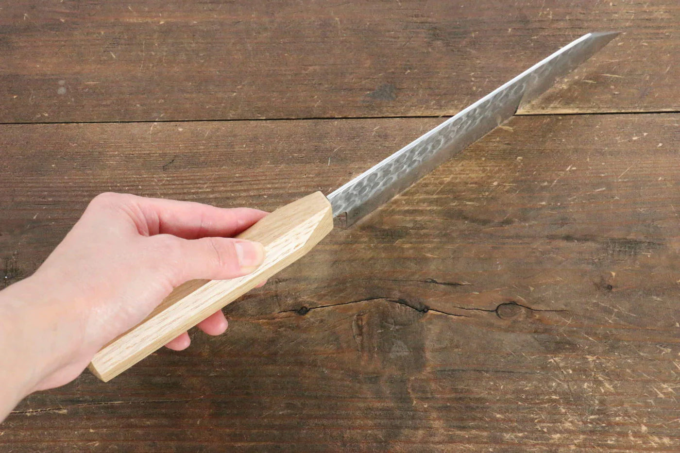 Jikko VG10 17 ชั้น มีดกิวโตะ Gyuto มีดทำครัวญี่ปุ่น 170mm ด้ามไม้โอ๊ค