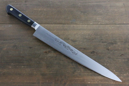 Misono Swedish Steel (เหล็กสวีเดน) สลักลายมังกร มีดเลาะเอ็น Sujihiki มีดทำครัวญี่ปุ่น