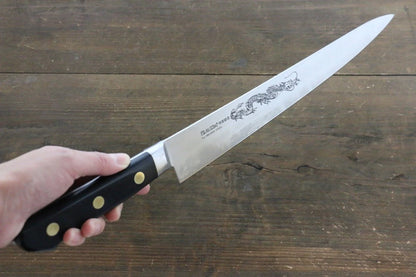 Misono Swedish Steel (เหล็กสวีเดน) สลักลายมังกร มีดเลาะเอ็น Sujihiki มีดทำครัวญี่ปุ่น