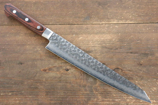 Jikko VG10 17 ชั้น มีด Kiritsuke Sujihiki มีดทำครัวญี่ปุ่น 230mm ด้ามมะฮอกกานี