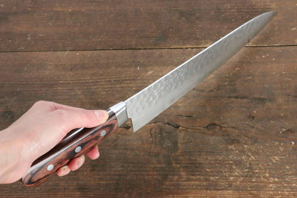Jikko VG10 17 ชั้น มีดกิวโตะ Gyuto มีดทำครัวญี่ปุ่น 240mm ด้ามไม้มะฮอกกานี