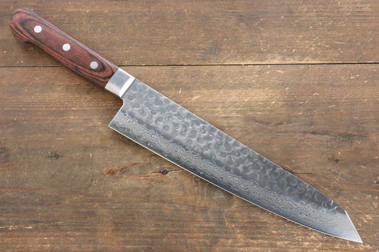 Jikko VG10 17 ชั้น มีด Kiritsuke Gyuto มีดทำครัวญี่ปุ่น 230mm ด้ามมะฮอกกานี