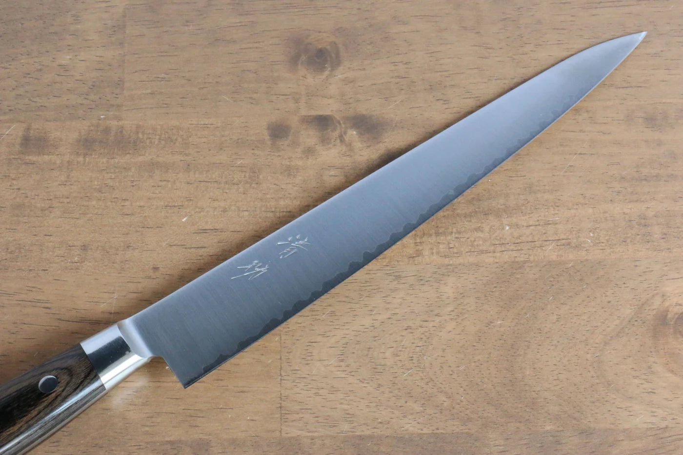 Seisuke R2/SG2 มีดเลาะเอ็น Sujihiki มีดทำครัวญี่ปุ่น 240mm ด้ามไม้ Pakka wood สีน้ำตาล