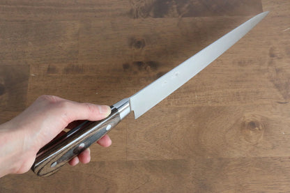 Seisuke R2/SG2 มีดเลาะเอ็น Sujihiki มีดทำครัวญี่ปุ่น 240mm ด้ามไม้ Pakka wood สีน้ำตาล