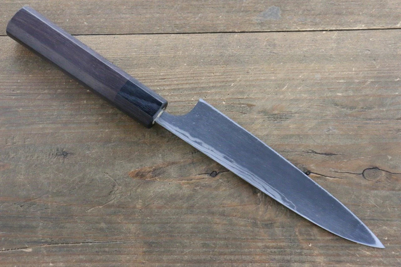 Seisuke Blue Steel (บลูสตีล) No.2 ลายค้อนตี ดามัสกัส มีดขนาดเล็ก  Petty มีดทำครัวญี่ปุ่น 150mm ด้ามไม้พะยูง