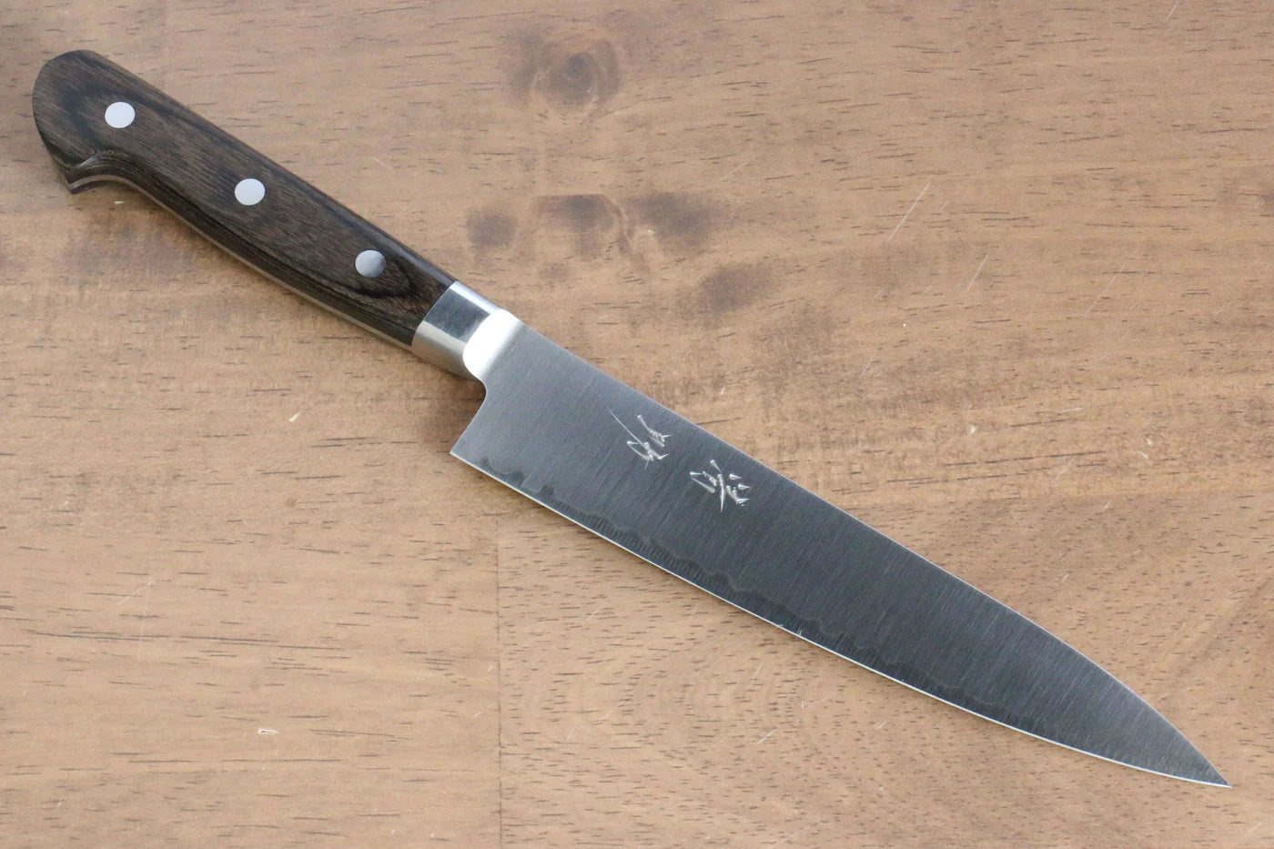 Seisuke R2/SG2 มีดขนาดเล็ก  Petty มีดทำครัวญี่ปุ่น 150mm ด้ามไม้ Pakka wood สีน้ำตาล