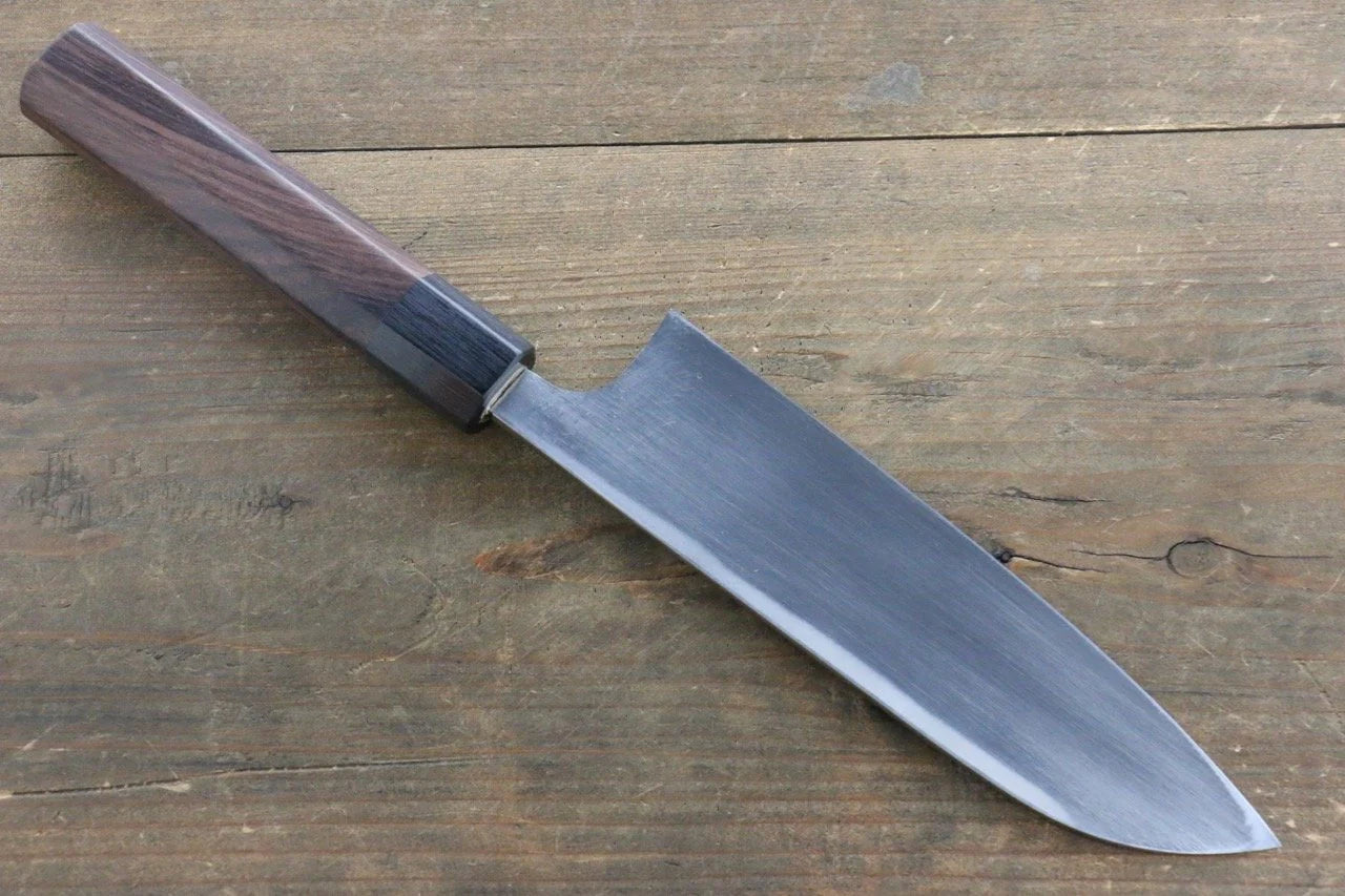 Seisuke Blue Steel (บลูสตีล) No.2 ลายค้อนตี Kurouchi มีด Santoku มีดทำครัวญี่ปุ่น 180mm ด้ามไม้พะยูง