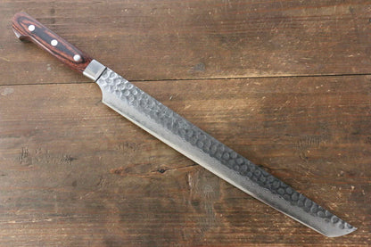 Jikko VG10 17 ชั้น มีด Sakimaru Yanagiba มีดทำครัวญี่ปุ่น 300mm ด้ามมะฮอกกานี