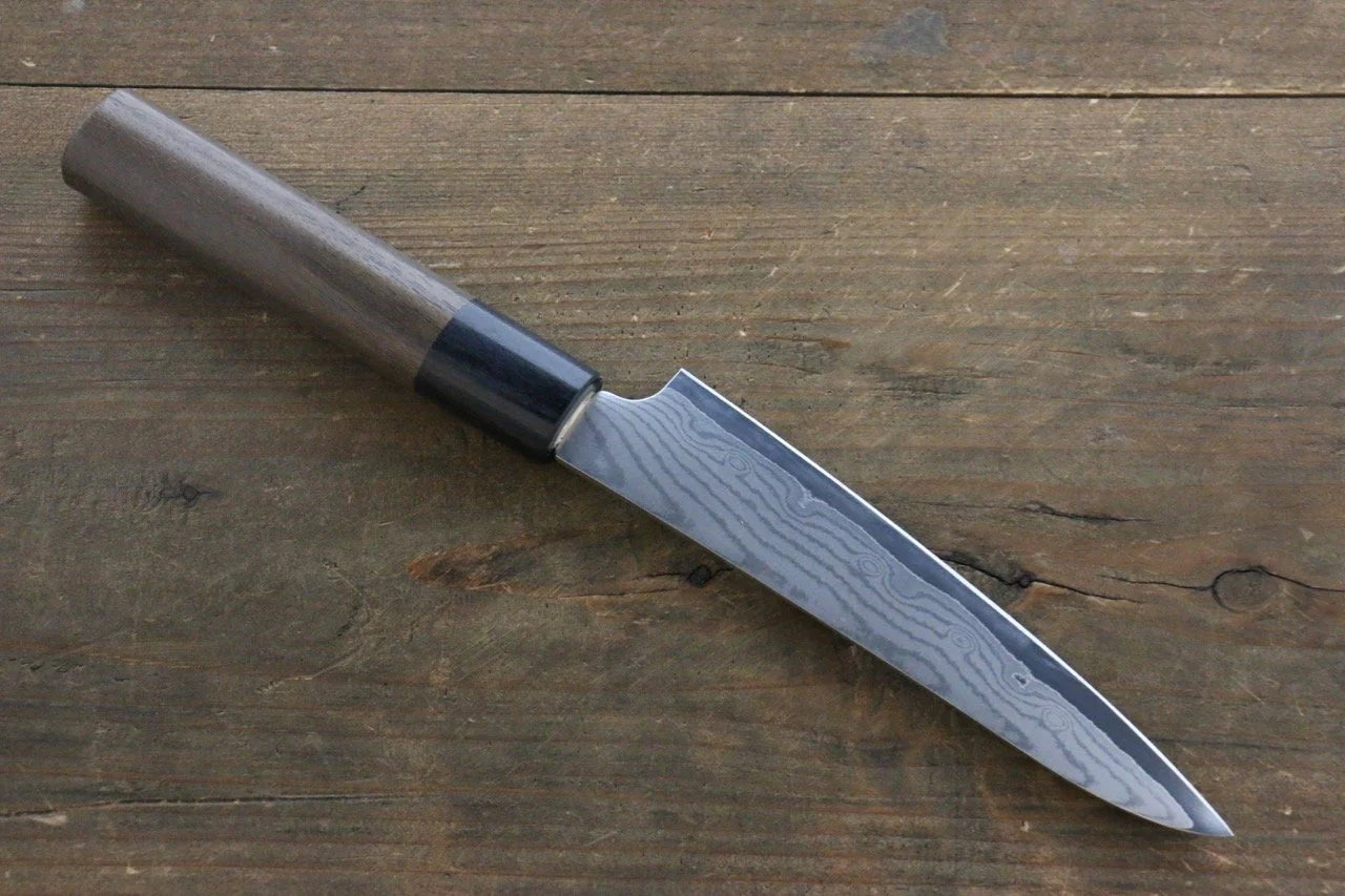 Seisuke VG10 ดามัสกัส 37 ชั้น มีดขนาดเล็ก  Petty มีดทำครัวญี่ปุ่น 130mm ด้ามไม้พะยูง