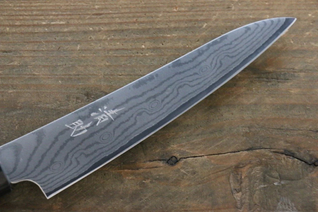 Seisuke VG10 ดามัสกัส 37 ชั้น มีดขนาดเล็ก  Petty มีดทำครัวญี่ปุ่น 130mm ด้ามไม้พะยูง