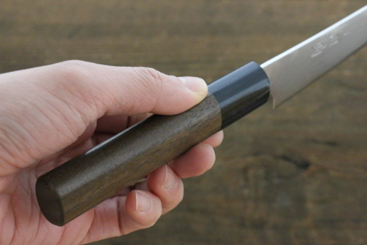 Seisuke VG10 ดามัสกัส 37 ชั้น มีดขนาดเล็ก  Petty มีดทำครัวญี่ปุ่น 130mm ด้ามไม้พะยูง