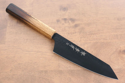 Sakai Takayuki Kurokage VG10 ลายค้อนตี เคลือบเทฟลอน มีด Kiritsuke Santoku มีดทำครัวญี่ปุ่น 160mm ด้ามไม้โอ๊กเผา