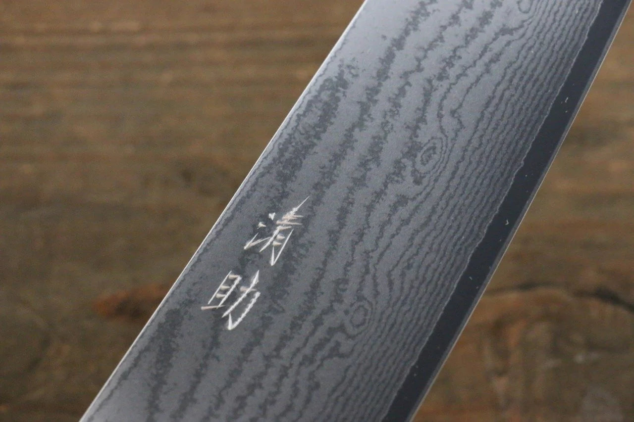 Seisuke VG10 ดามัสกัส 63 ชั้น มีด Santoku มีดทำครัวญี่ปุ่น 165mm ด้ามไม้พะยูง