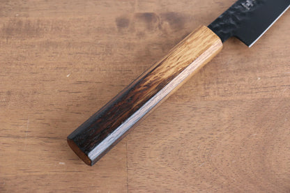 Sakai Takayuki Kurokage VG10 ลายค้อนตี เคลือบเทฟลอน มีดขนาดเล็ก  Petty มีดทำครัวญี่ปุ่น 150mm ด้ามไม้โอ๊กเผา