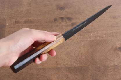 Sakai Takayuki Kurokage VG10 ลายค้อนตี เคลือบเทฟลอน มีดขนาดเล็ก  Petty มีดทำครัวญี่ปุ่น 150mm ด้ามไม้โอ๊กเผา