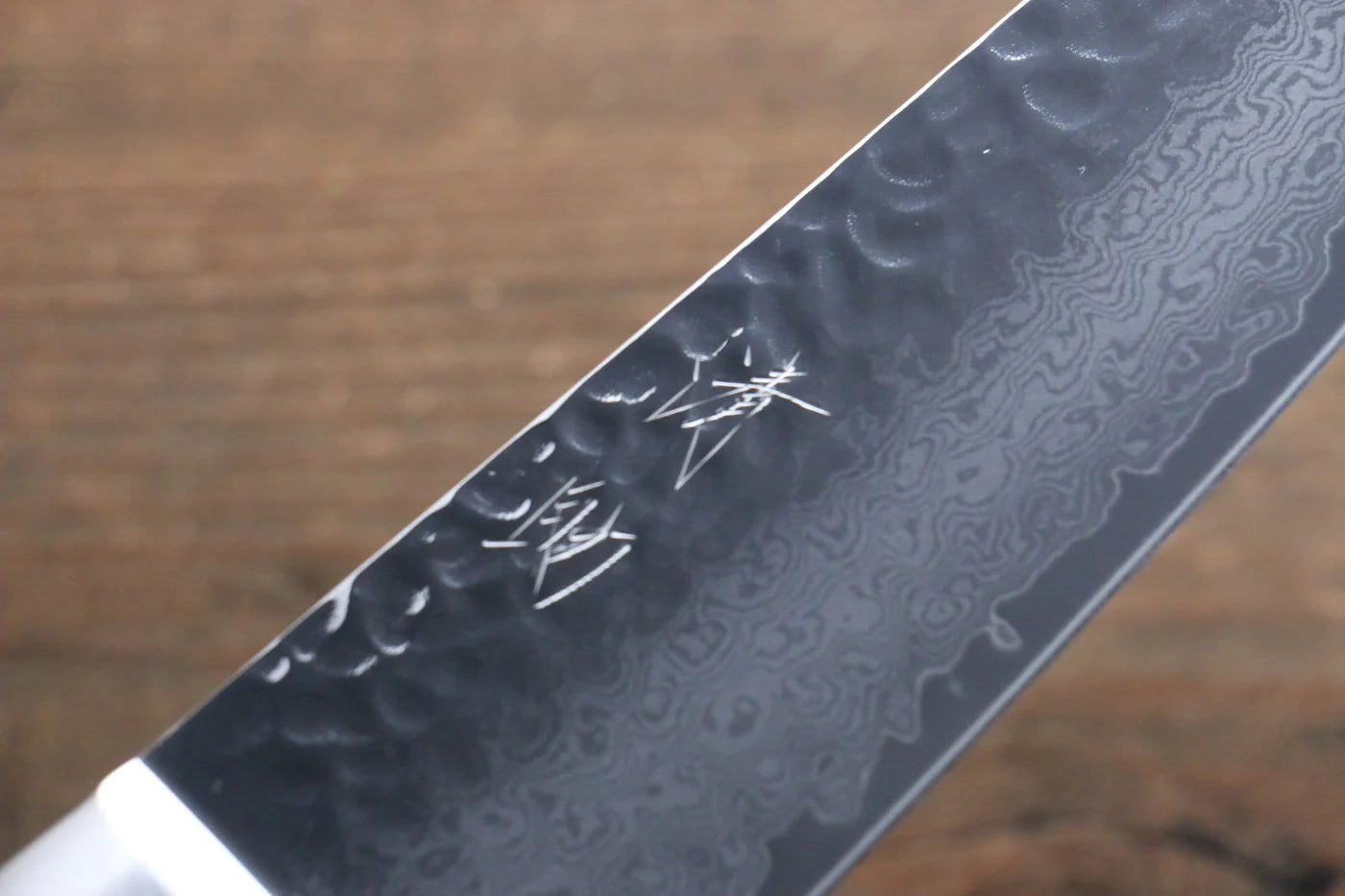 Seisuke VG10 33 ชั้น ดามัสกัส มีด Santoku มีดทำครัวญี่ปุ่น 180mm ด้ามมะฮอกกานี มีฝัก (ปลอก) มีด