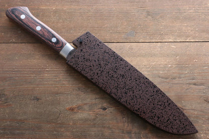 Seisuke VG10 33 ชั้น ดามัสกัส มีด Santoku มีดทำครัวญี่ปุ่น 180mm ด้ามมะฮอกกานี มีฝัก (ปลอก) มีด
