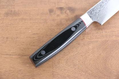 Seisuke VG10 ขัดขึ้นเงากระจก ลายดามัสกัส มีดสไลซ์ มีดทำครัวญี่ปุ่น 210mm ด้าม Micarta ดำ