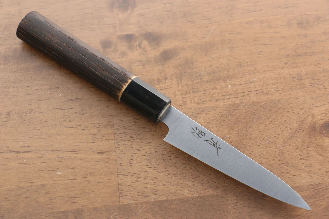 Seisuke Swedish Steel-stn (เหล็กสวีเดน stn) มีดขนาดเล็ก  Petty มีดทำครัวญี่ปุ่น 120mm ด้ามไม้เกาลัดเผา