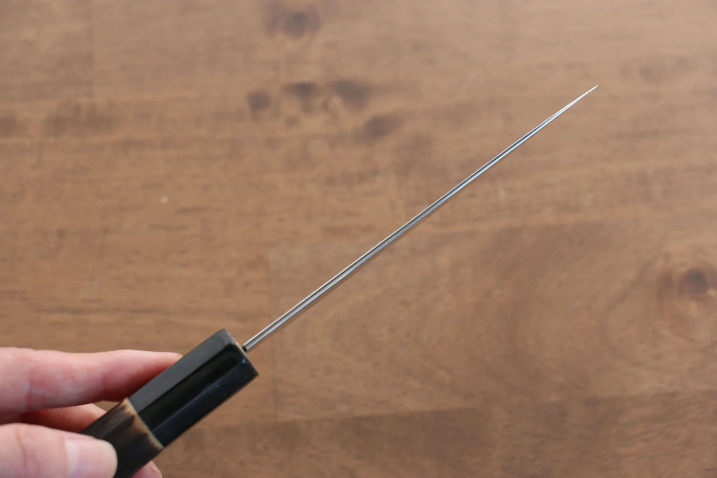 Seisuke Swedish Steel-stn (เหล็กสวีเดน stn) มีดขนาดเล็ก  Petty มีดทำครัวญี่ปุ่น 120mm ด้ามไม้เกาลัดเผา