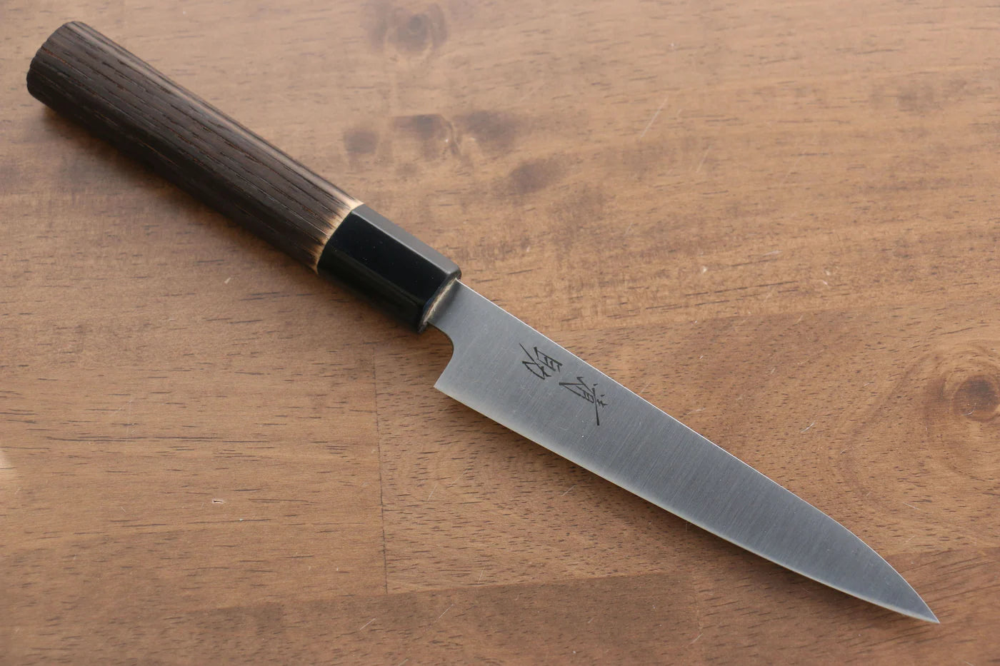 Seisuke Swedish Steel-stn (เหล็กสวีเดน stn) มีดขนาดเล็ก  Petty มีดทำครัวญี่ปุ่น 150mm ด้ามไม้เกาลัดเผา