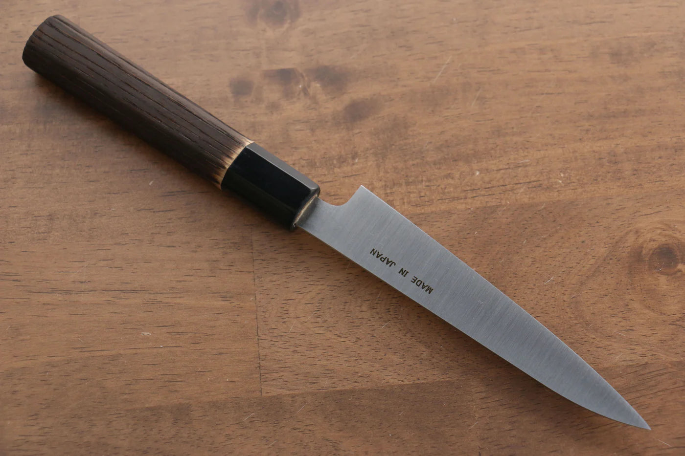 Seisuke Swedish Steel-stn (เหล็กสวีเดน stn) มีดขนาดเล็ก  Petty มีดทำครัวญี่ปุ่น 150mm ด้ามไม้เกาลัดเผา