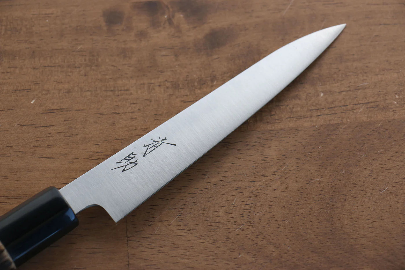Seisuke Swedish Steel-stn (เหล็กสวีเดน stn) มีดขนาดเล็ก  Petty มีดทำครัวญี่ปุ่น 150mm ด้ามไม้เกาลัดเผา