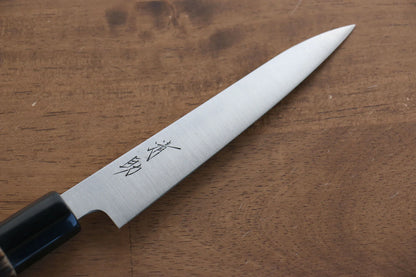 Seisuke Swedish Steel-stn (เหล็กสวีเดน stn) มีดขนาดเล็ก  Petty มีดทำครัวญี่ปุ่น 150mm ด้ามไม้เกาลัดเผา