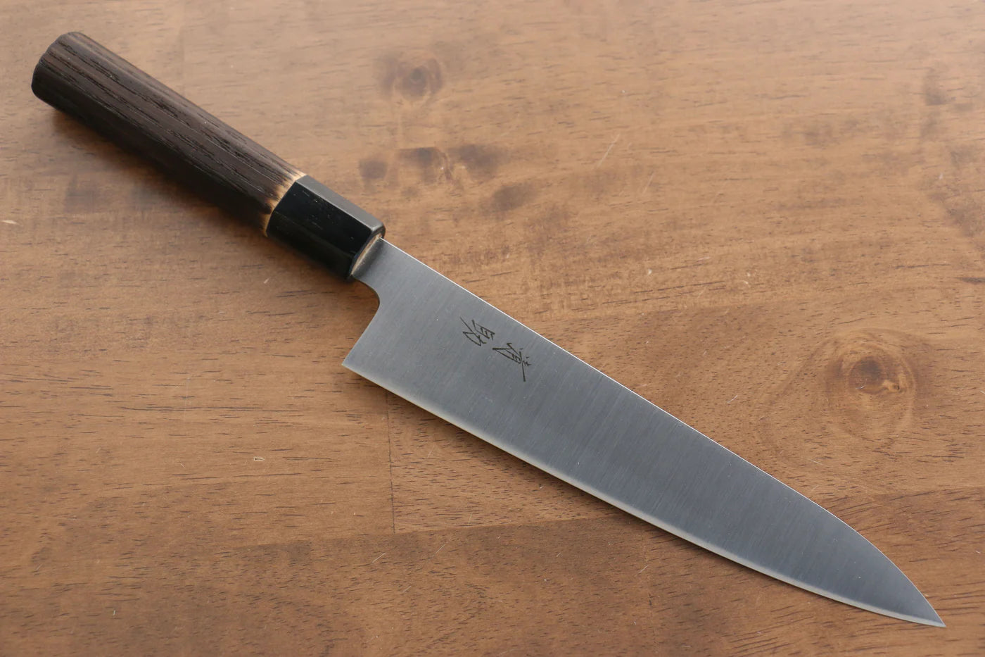 Seisuke Swedish Steel-stn (เหล็กสวีเดน stn) มีดกิวโตะ Gyuto มีดทำครัวญี่ปุ่น 210mm ด้ามไม้เกาลัดเผา
