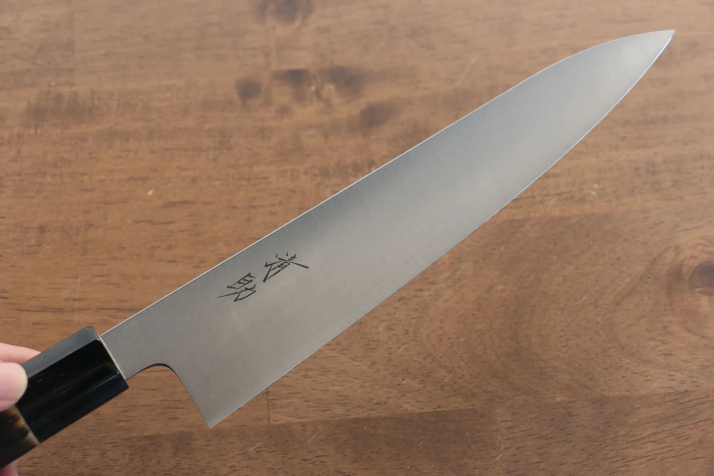 Seisuke Swedish Steel-stn (เหล็กสวีเดน stn) มีดกิวโตะ Gyuto มีดทำครัวญี่ปุ่น 210mm ด้ามไม้เกาลัดเผา