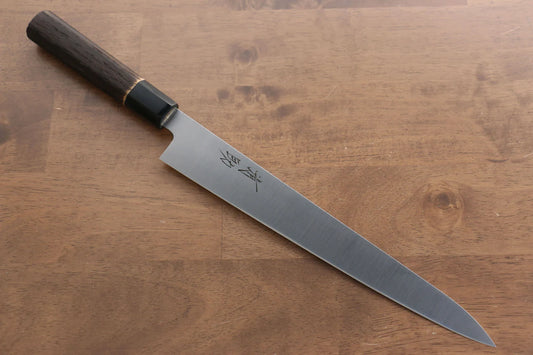 Seisuke Swedish Steel-stn (เหล็กสวีเดน stn) มีดเลาะเอ็น Sujihiki มีดทำครัวญี่ปุ่น 240mm ด้ามไม้เกาลัดเผา