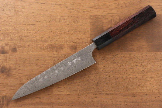 Masakage Kumo VG10 ดามัสกัส มีดขนาดเล็ก  Petty มีดทำครัวญี่ปุ่น 150mm ด้ามไม้พะยูง