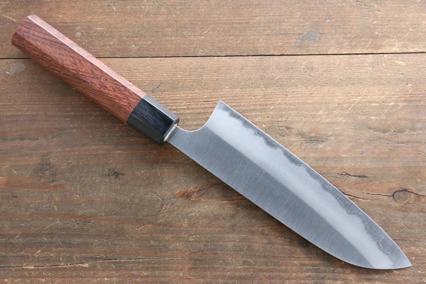 Seisuke White Steel (เหล็กกล้าขาว) ขัด มีด Santoku มีดทำครัวญี่ปุ่น 165mm ด้ามฮอนดูรัส