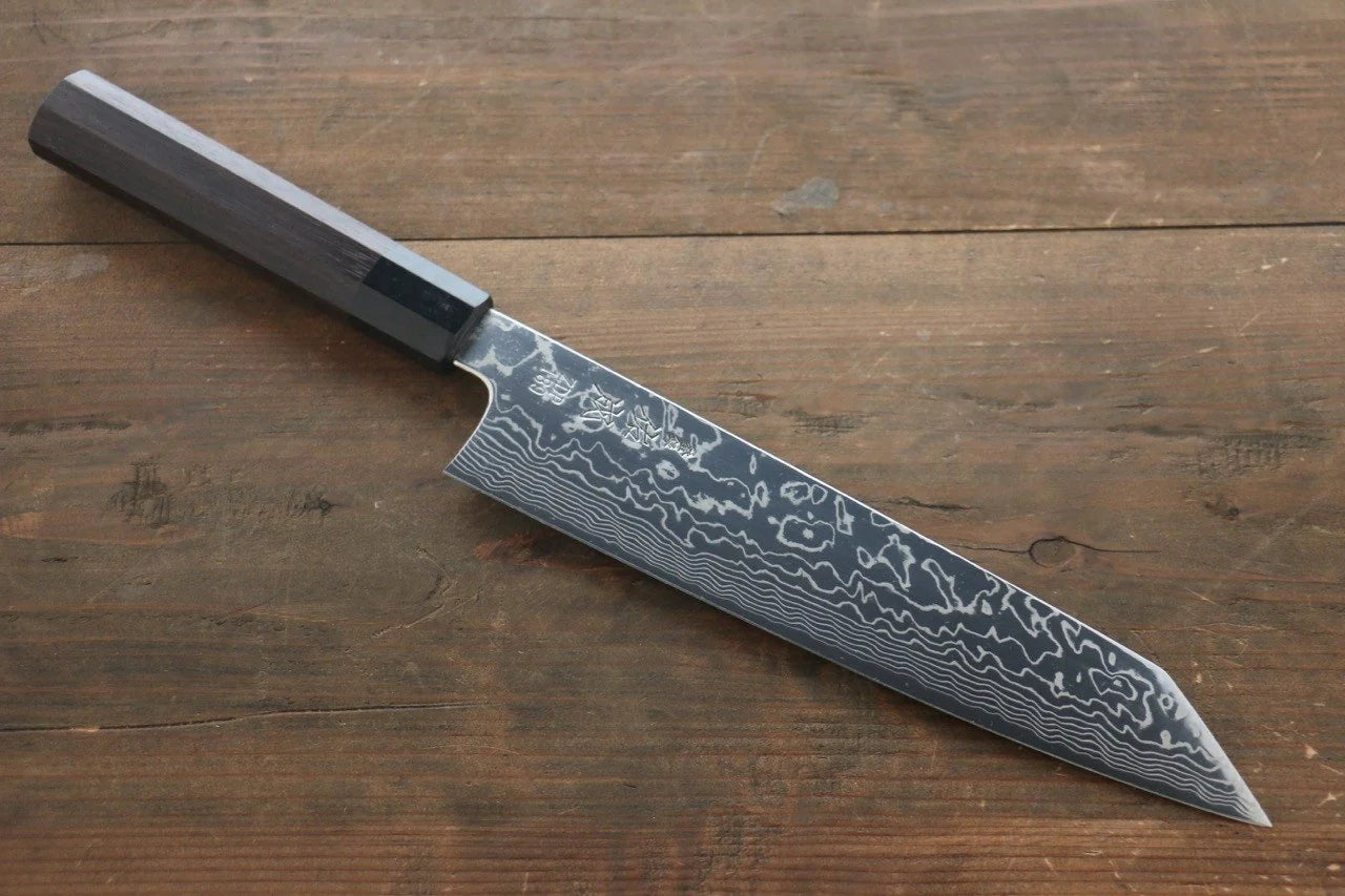 Sukenari ZDP189 ดามัสกัส มีด Kiritsuke Gyuto มีดทำครัวญี่ปุ่น 240mm ด้ามไม้พะยูง