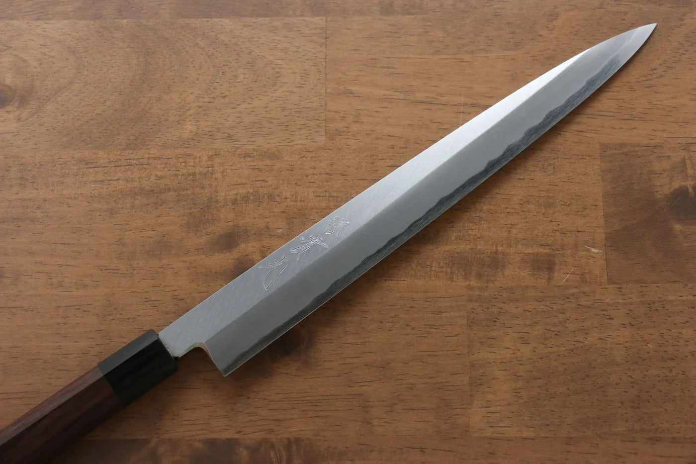 Jikko White Steel (เหล็กกล้าขาว) No.2 มีด Yanagiba มีดทำครัวญี่ปุ่น 270mm ด้ามไม้พะยูง