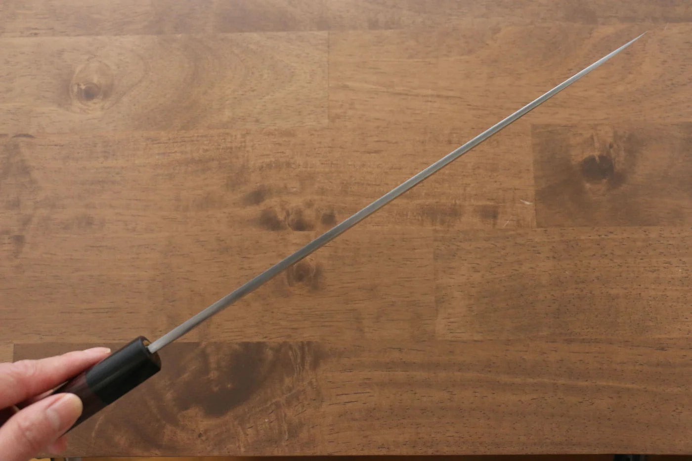 Jikko White Steel (เหล็กกล้าขาว) No.2 มีด Yanagiba มีดทำครัวญี่ปุ่น 270mm ด้ามไม้พะยูง