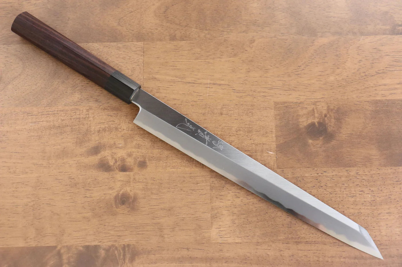 Jikko White Steel (เหล็กกล้าขาว) No.2 มีด Kiritsuke Yanagiba มีดทำครัวญี่ปุ่น 270mm ด้ามไม้พะยูง