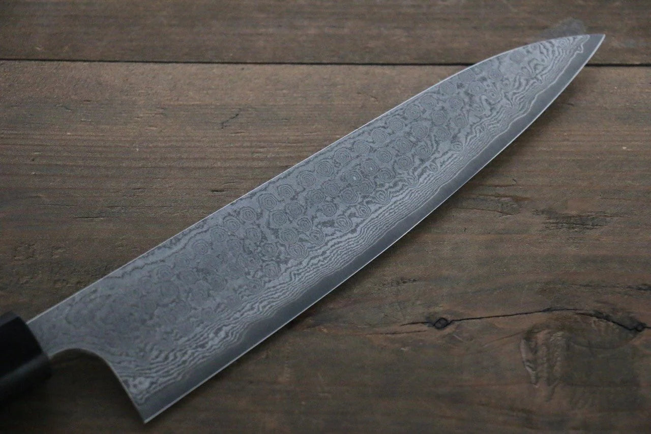 Nao Yamamoto VG10 ดามัสกัสดำ มีดกิวโตะ Gyuto มีดทำครัวญี่ปุ่น 210ｍｍ