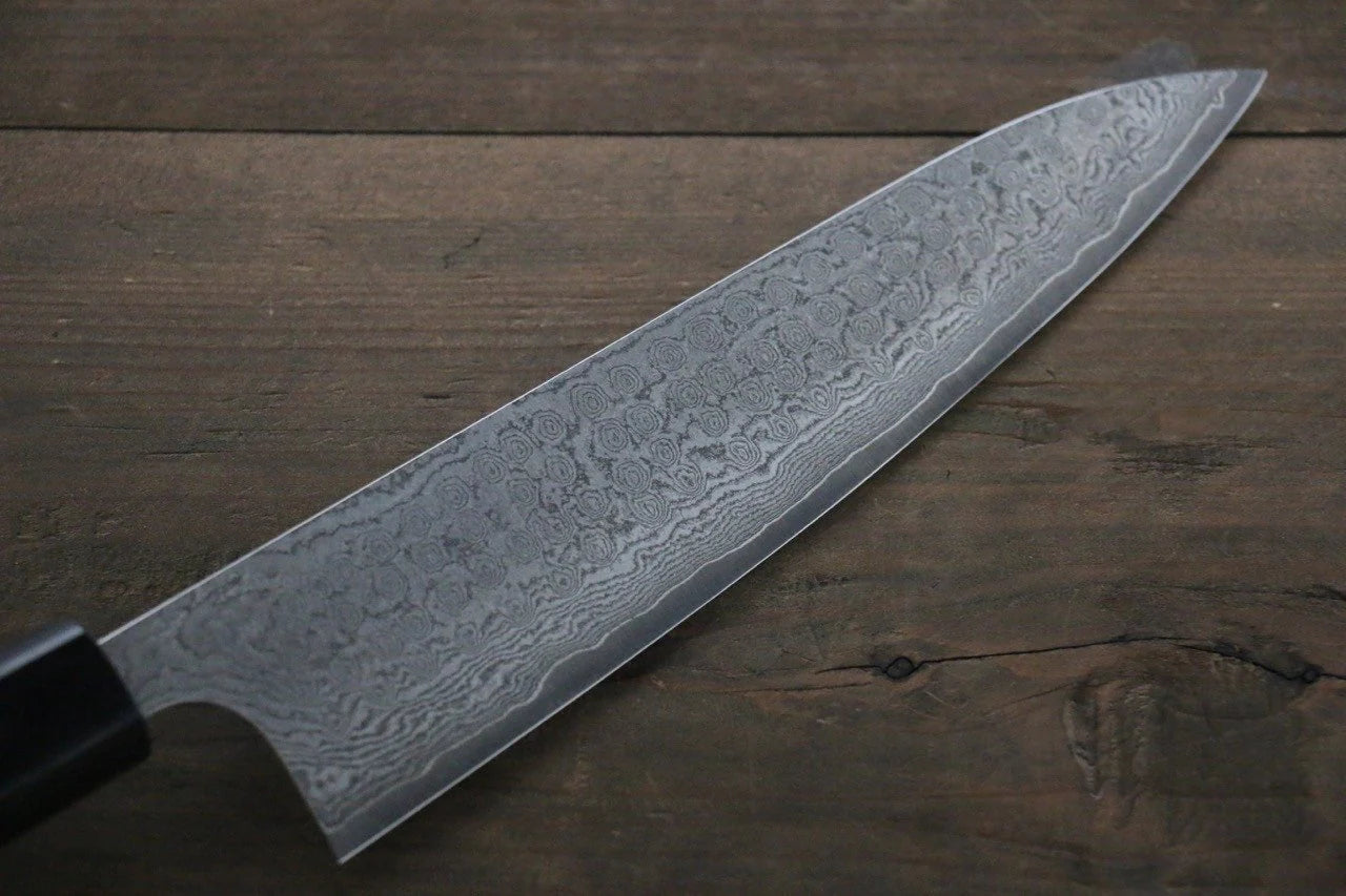 Nao Yamamoto VG10 ดามัสกัสดำ มีดกิวโตะ Gyuto มีดทำครัวญี่ปุ่น 210ｍｍ