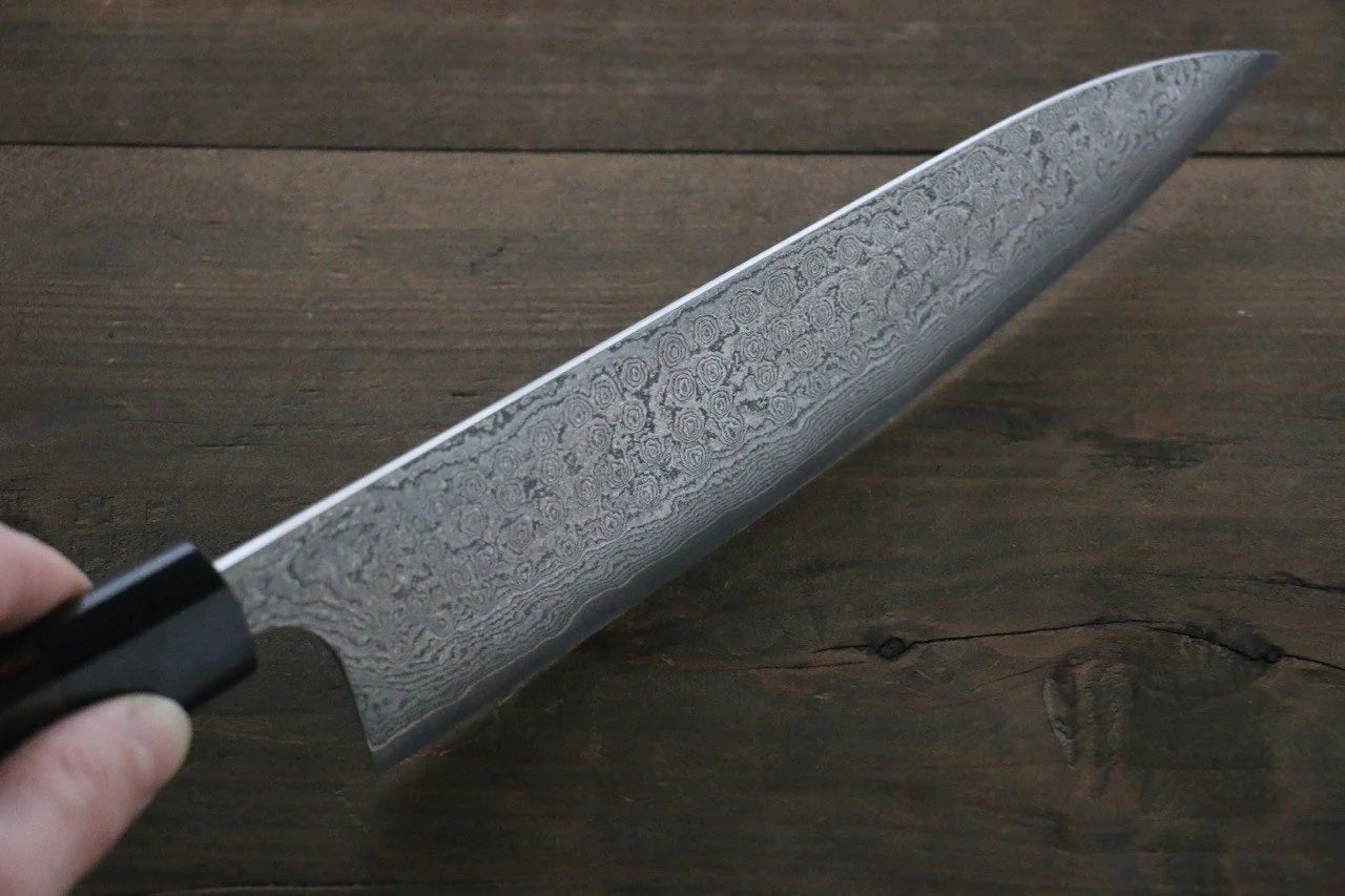 Nao Yamamoto VG10 ดามัสกัสดำ มีดกิวโตะ Gyuto มีดทำครัวญี่ปุ่น 210ｍｍ