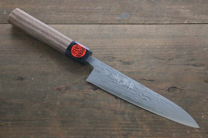 Shigeki Tanaka Blue Steel (บลูสตีล) No.2 ดามัสกัส มีดขนาดเล็ก  Petty มีดทำครัวญี่ปุ่น 150mm ด้ามไม้วอลนัท