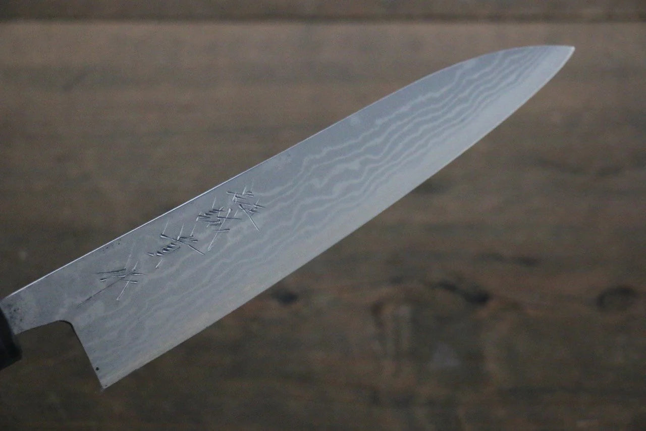 Shigeki Tanaka Blue Steel (บลูสตีล) No.2 ดามัสกัส มีดขนาดเล็ก  Petty มีดทำครัวญี่ปุ่น 150mm ด้ามไม้วอลนัท