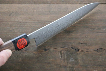 Shigeki Tanaka Blue Steel (บลูสตีล) No.2 ดามัสกัส มีดขนาดเล็ก  Petty มีดทำครัวญี่ปุ่น 150mm ด้ามไม้วอลนัท